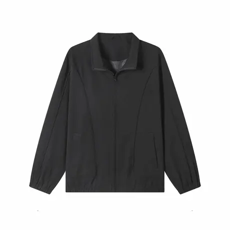 gxgjeans男装立领休闲外套春松紧袖口拉链纯色户外夹克*商品大图