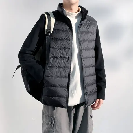 唐狮冬季男士立领羽绒服轻薄款短款时尚保暖内搭羽绒外套男TUTA商品大图