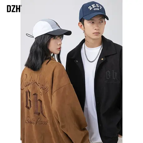 男士夹克棉服冬季情侣麂皮绒外套男潮高级感冬美式棉衣棉袄冬装袄商品大图