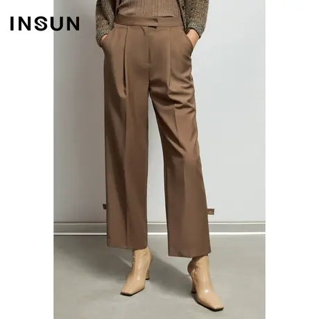 INSUN恩裳秋季羊毛线条感干练品质西装裤商品大图