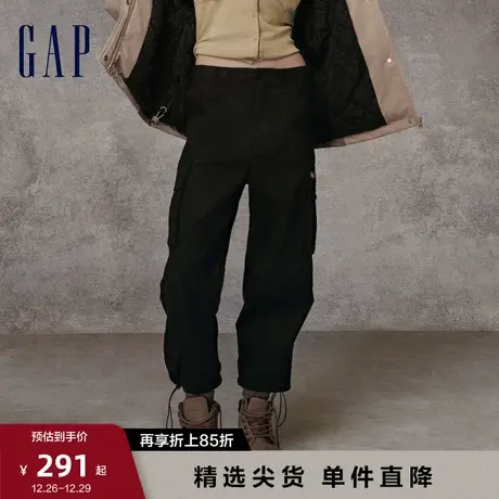 Gap女装早春高腰宽松锥形宽松廓形工装裤高级户外休闲裤841528商品大图