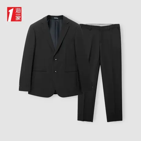 海一家商务正装西服两件套2024春季职业婚宴男士礼服套装图片