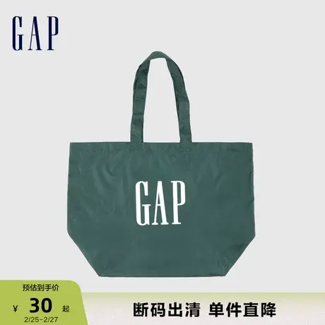 【断码优惠】Gap男女装LOGO单肩背包大容量手提包环保袋783435商品大图