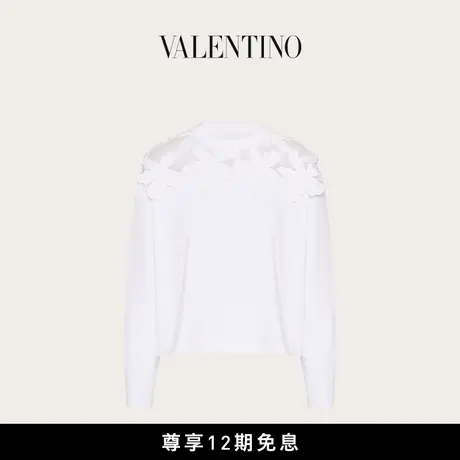 【新品】华伦天奴VALENTINO女士棉质立体堆花工艺卫衣图片