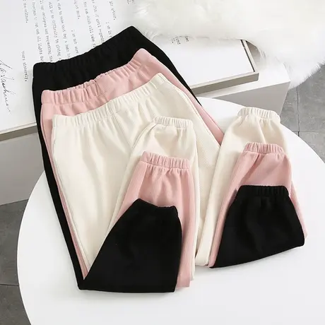 春秋新款小个子卫裤显瘦宽松运动休闲束脚裤子女潮ins薄款哈伦裤图片