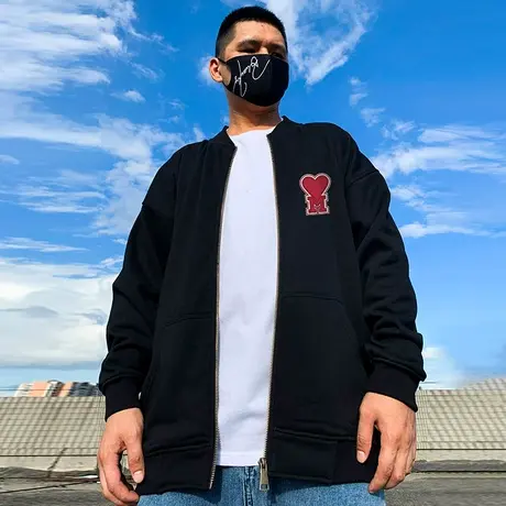 2023新款拉链卫衣男春秋季开衫胖子oversize大码宽松加绒无帽外套图片