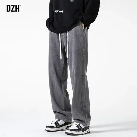 男士直筒牛仔裤男款美式高街vibe风裤子2023新款休闲长裤百搭男裤商品大图