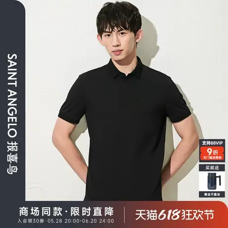 【商场同款】报喜鸟2025夏季新款男士生活休闲短袖POLO衫上衣短T图片