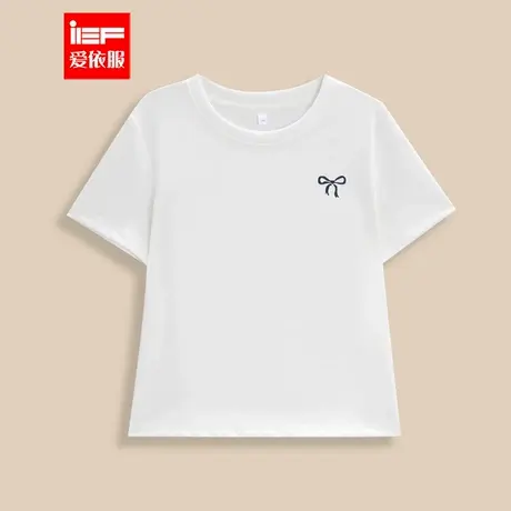 MINIIEF【爱依服童装】2025夏季新款韩版简约休闲百搭女童T恤上衣图片