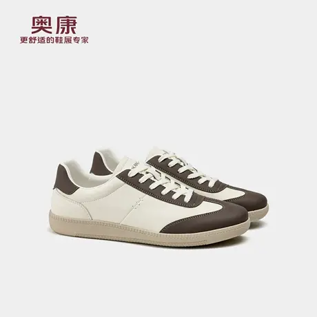 奥康 2025秋季新款男鞋潮流休闲鞋平底简约运动鞋时尚透气德训鞋商品大图