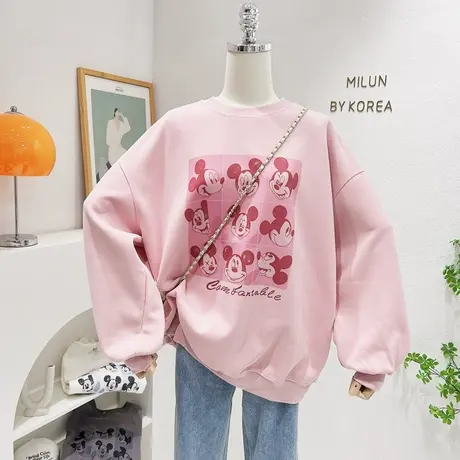 2022秋冬新款韩国东大门上衣ins可爱慵懒休闲长袖卫衣宽松大码潮图片