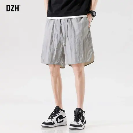 男士冰丝短裤男夏季薄款运动休闲五分裤宽松裤子2023新款速干半裤商品大图