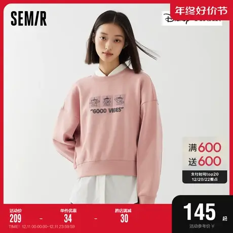 商场同款|迪士尼玩具总动员合作系列森马卫衣女2023新款刺绣秋装商品大图
