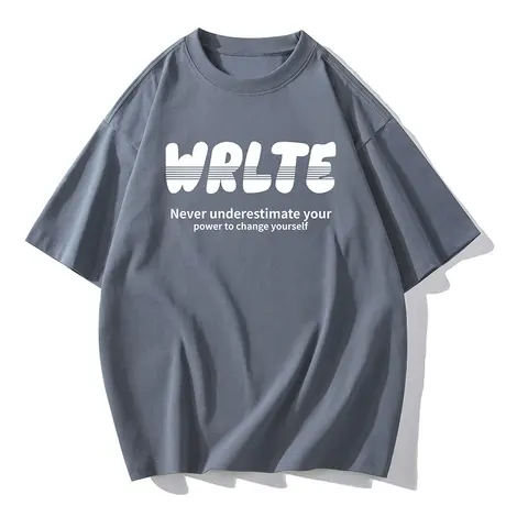 夏天纯棉男生半袖情侣装2023新款男士潮流宽松短袖T恤夏季男衣服商品大图