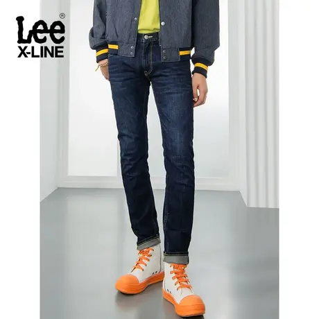 LeeXLINE22秋冬新品709修身低腰深蓝色男牛仔裤LMB1007093QJ-464图片
