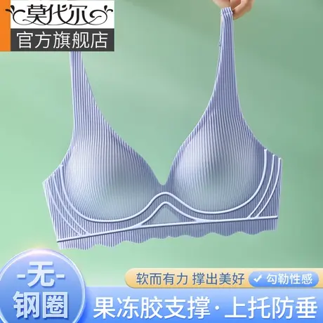 软支撑无痕内衣女小胸聚拢收副乳防下垂美背薄款夏季文胸罩无钢圈图片