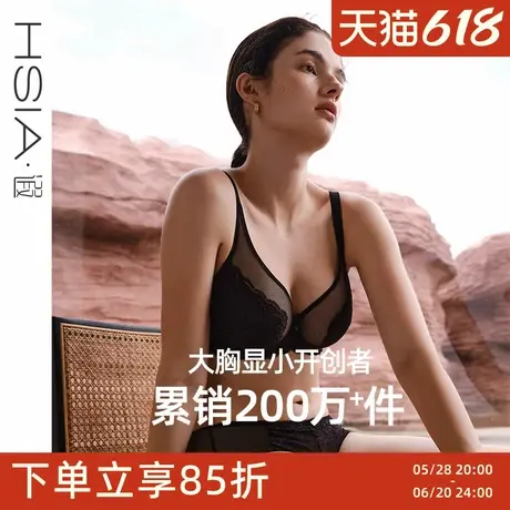 【倾城之恋Pro版】遐大码内衣女轻薄防凸点全罩杯大胸显小文胸图片