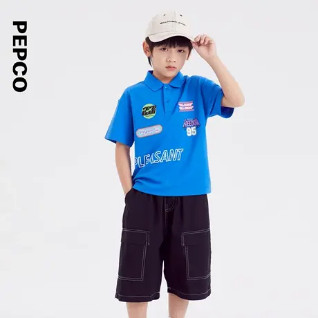 小猪班纳童装2025夏装新款儿童翻领上衣中大童男童POLO衫男孩夏季商品大图