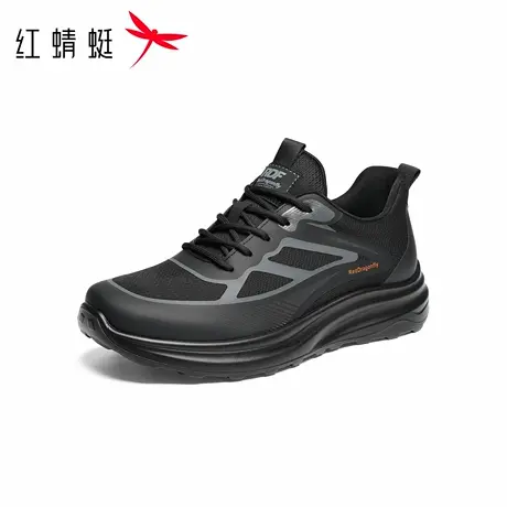 红蜻蜓休闲运动男鞋2026春季新款网面透气舒适休闲户外系带健步鞋商品大图