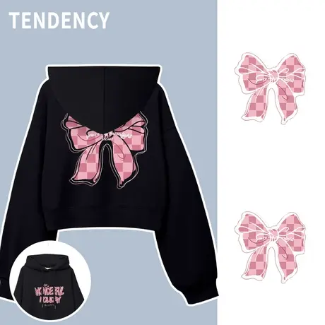 ZR真维斯女卫衣2023新款春秋薄款短款连帽美式复古设计感外套卫衣图片