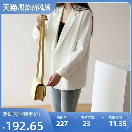 嘉茱莉2023秋冬新款韩版小个子西装外套女宽松休闲西服春秋图片