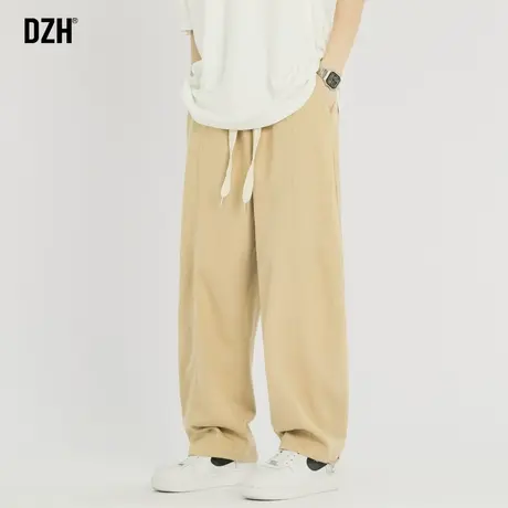 男士休闲直筒工装裤男潮牌宽松秋季裤子男款2023新款纯棉运动长裤商品大图