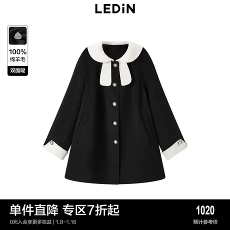 【商场同款】乐町冬季新款赫本风千金气质感大衣C1AAD4253图片