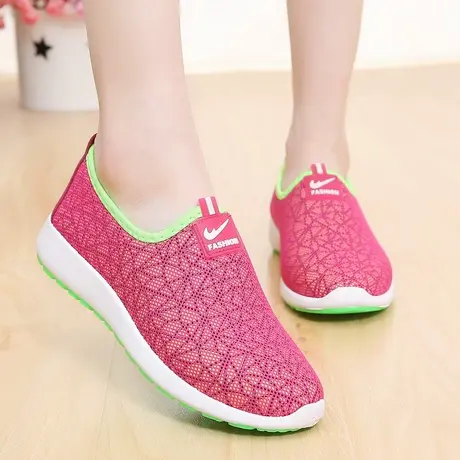 春夏女鞋平跟软底运动休闲鞋韩版潮学生鞋懒人套单鞋透气孕妇鞋图片