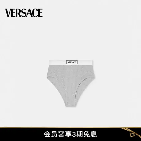 【24期免息】VERSACE/范思哲 女士90s Vintage 徽标罗纹三角裤图片