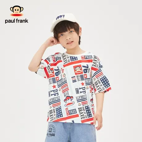 大嘴猴童装男童短袖t恤2023年夏季新品半袖中大儿童纯棉上衣体恤商品大图