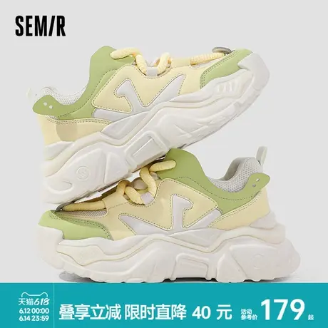 Semir女鞋运动鞋女2025新款春夏季女款显脚小休闲百搭厚底老爹鞋商品大图
