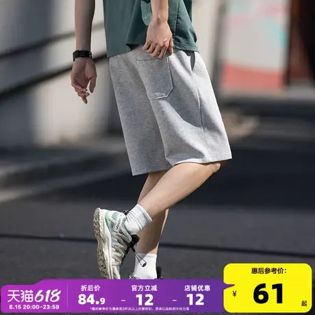 唐狮2025夏季新款男士休闲短裤抽绳五分裤宽松学生运动直筒裤子潮商品大图