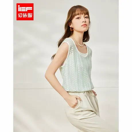 IEF/爱依服上衣2025夏季新款法式时尚小众设计感通勤百搭背心图片