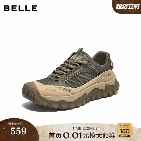 百丽男鞋厚底增高休闲运动鞋男士25冬新款户外登山健步鞋8XK01DM5商品大图