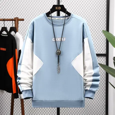 长袖T恤男春秋季爆款上衣圆领卫衣青少年外穿秋衣青少年男装秋装商品大图