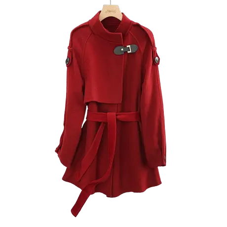 时尚气质温柔双面呢外套年冬季新款淑女甜美韩版宽松显瘦上衣商品大图