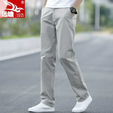 男士休闲裤男夏季薄款宽松直筒夏天男裤百搭大码西裤冰丝裤子男款图片