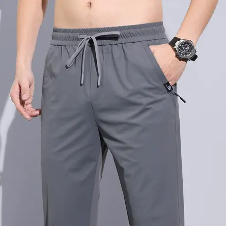 夏装高端冰丝运动休闲裤男士夏季超薄款高级感透气长裤速干男裤子商品大图