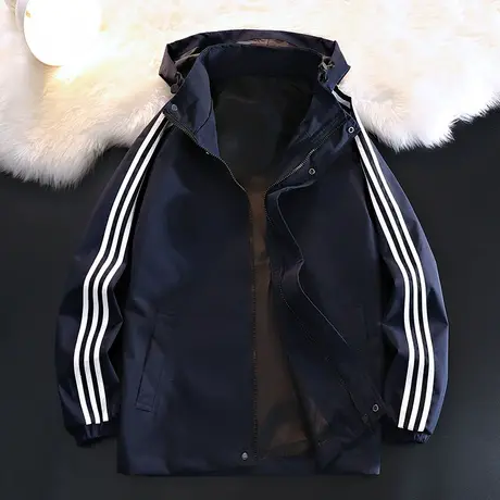 外套男士秋季潮牌休闲工装痞帅夹克男生上衣服春秋款男装2023新款商品大图