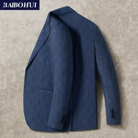 春季休闲西装外套男士2022新款百搭单上衣韩版修身小西服潮流男装商品大图