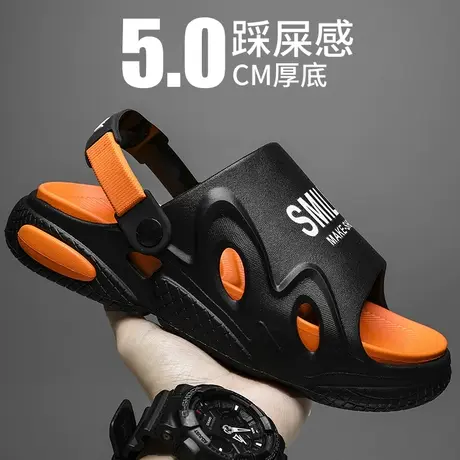凉鞋男2024新款夏季外穿运动拖鞋男款青少年防滑大码45越南沙滩鞋商品大图