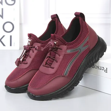 老北京布鞋女款休闲鞋春季一脚蹬中老年妈妈鞋透气软底防滑健步鞋商品大图