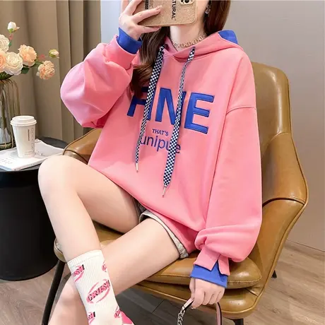 卫衣女春秋韩版宽松设计感小众ins薄款早春假两件上衣带帽外套潮商品大图