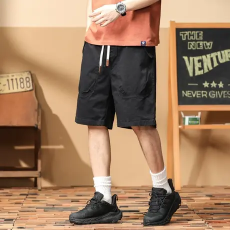 男士短裤休闲五分裤男款夏季薄款百搭休闲裤宽松潮流日系男款短裤商品大图