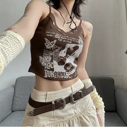吊带女西装内搭新款2024爆款黑色针织背心打底白色遮副乳修身上衣图片
