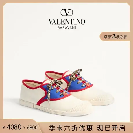 [季末优惠]华伦天奴VALENTINO男士 BAY BY BAY 帆布运动鞋图片