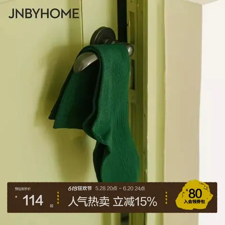JNBYHOME江南布衣25新品地板袜棉纯色舒适2双装中筒袜袜子女士商品大图