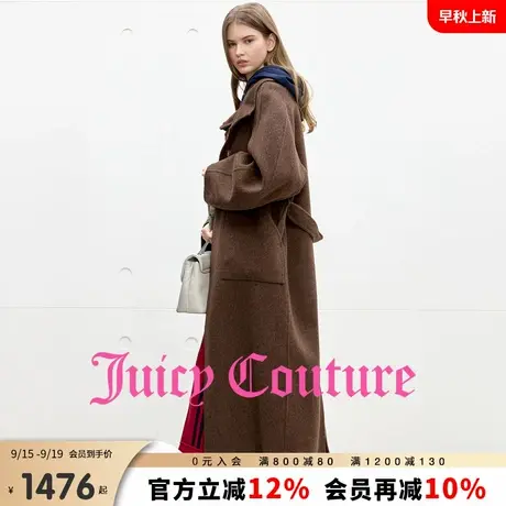 【100%绵羊毛】Juicy Couture橘滋外套女25年秋新款气质毛呢大衣商品大图