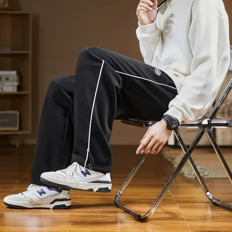 唐狮运动裤男士简约束脚裤春秋新卫裤宽松休闲裤子男潮牌工装裤商品大图