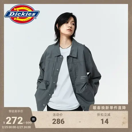 Dickies 春夏 工装女式外套 logo工装宽松夹克图片